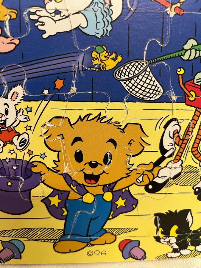 Pussel med Bamse motiv 20 bitar