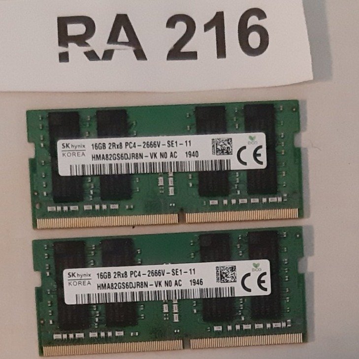 Ram DDR4 32GB  märke : SK hynix  för laptop