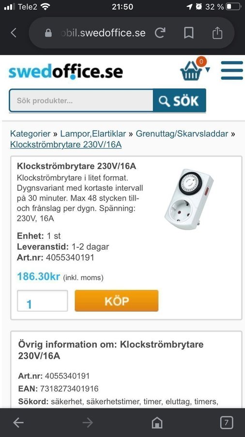 Fynda timer, skruvkrokar och lamppropp - HELT NYA (värde 300kr)