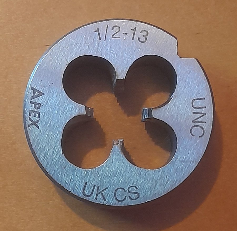 Gängsnitt Apex 1/2"-13 UNC UK CS