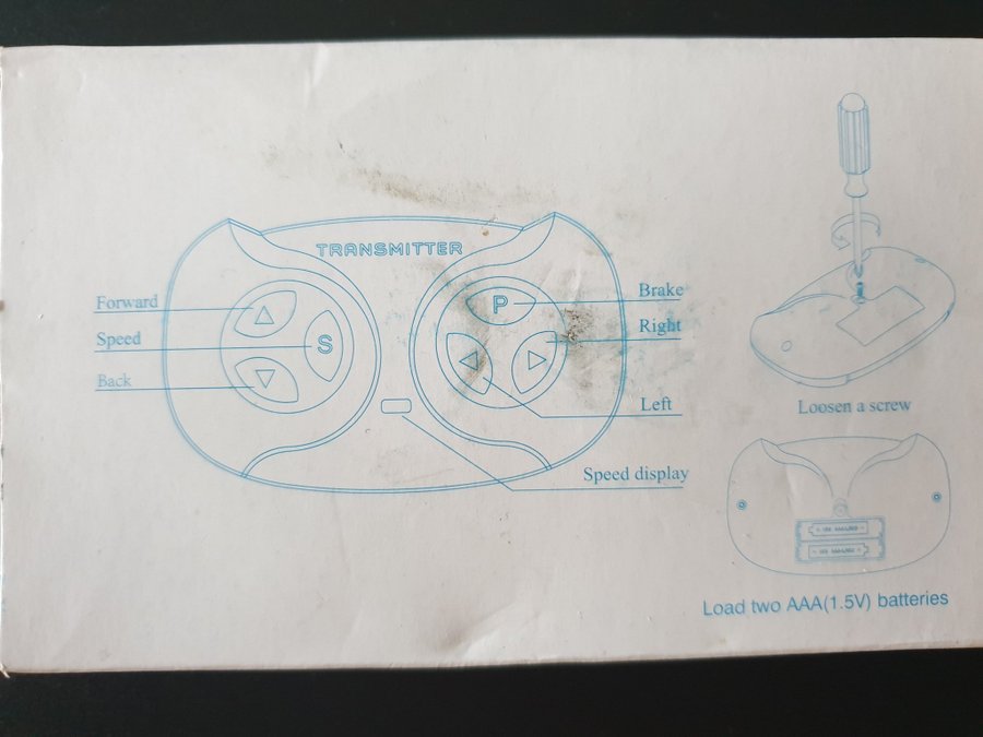 2,4Ghz Fjärrkontroll till elektrisk barnbil