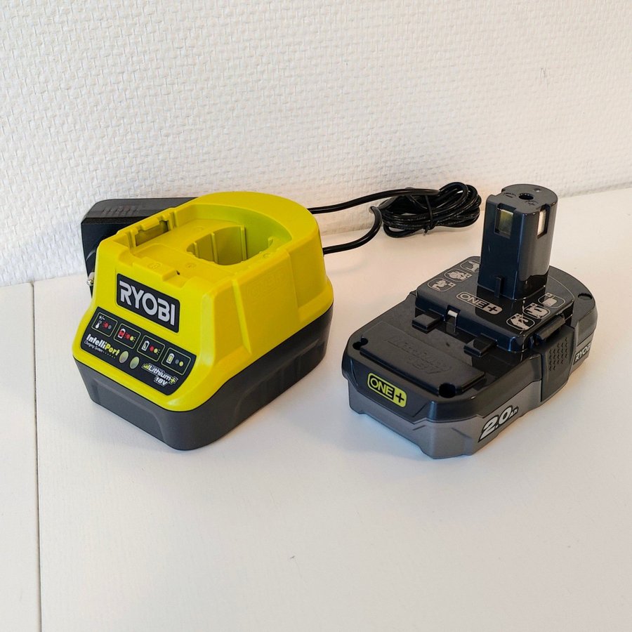 Ryobi 18V Batteri och laddare (NYTT)