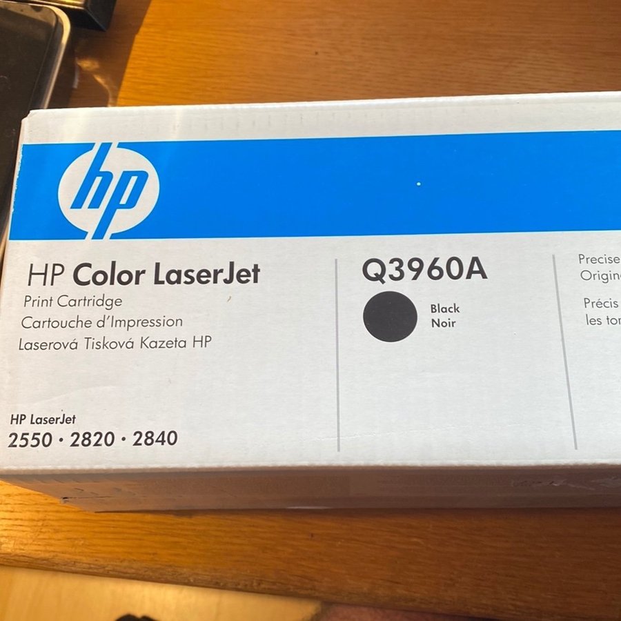 HP Color LaserJet Q3960A Toner Svart - Ny Oöppnad