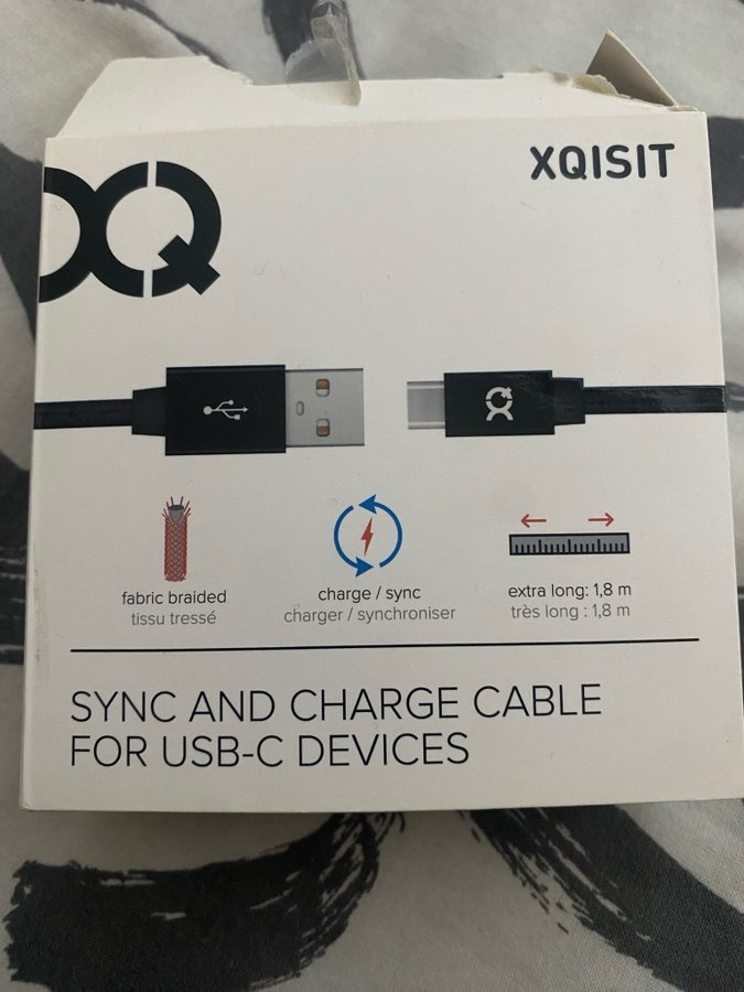 Xqisit USB-C-kabel 1,8m