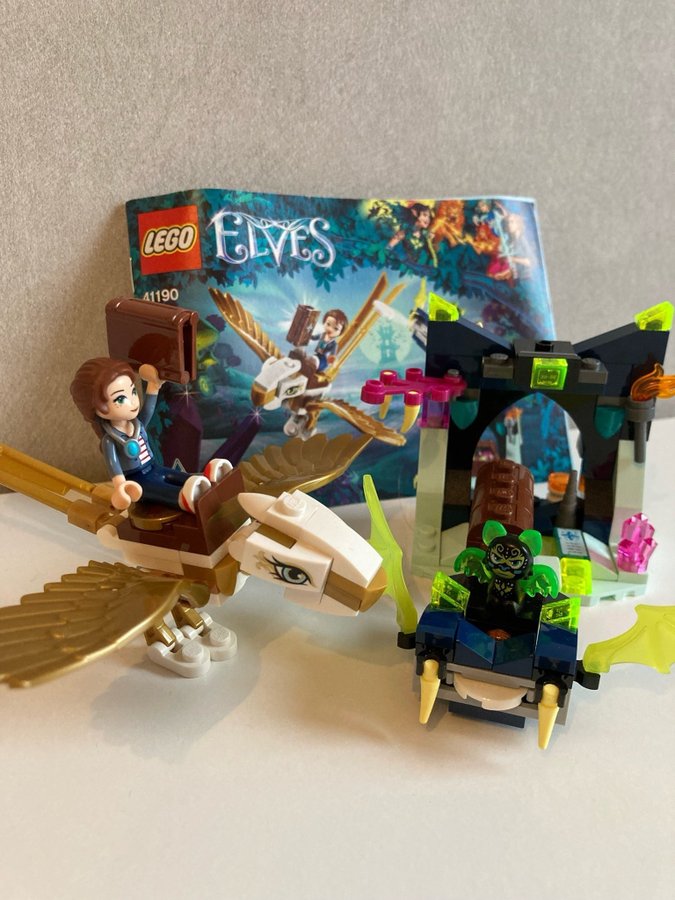 Lego Elves 41190 Emily Jones och örnflykten , komplett!