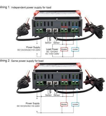 STC-3008 Termostat LED 220V microcontroller relä relay