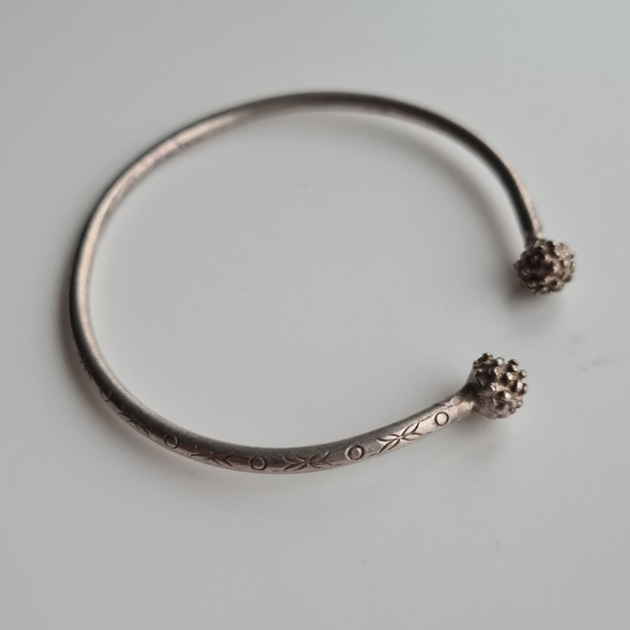 Armring, Sterling silver, Mönster, Vintage