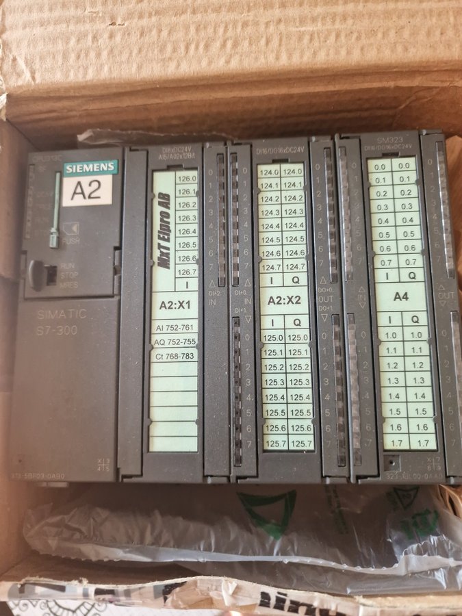 Siemens Simatic PLC S7-300 CPU313C 6es7 313-5bf03-0ab0 med 6es7 323-1bl00-0aa0