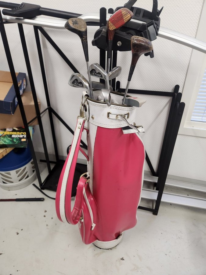 Golfbag med klubbor