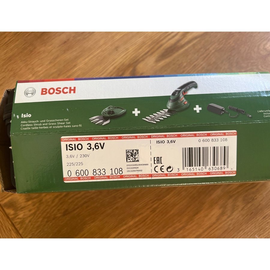 Nypris 950kr! Ny och oöppnad Busk och grässax Isio 36V Bosch Power Tools