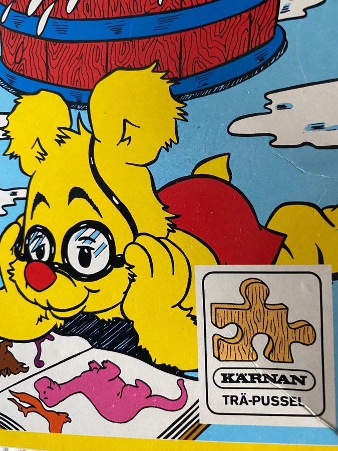 Träpussel från 80 talet , Bamse från Kärnan 100 bitar