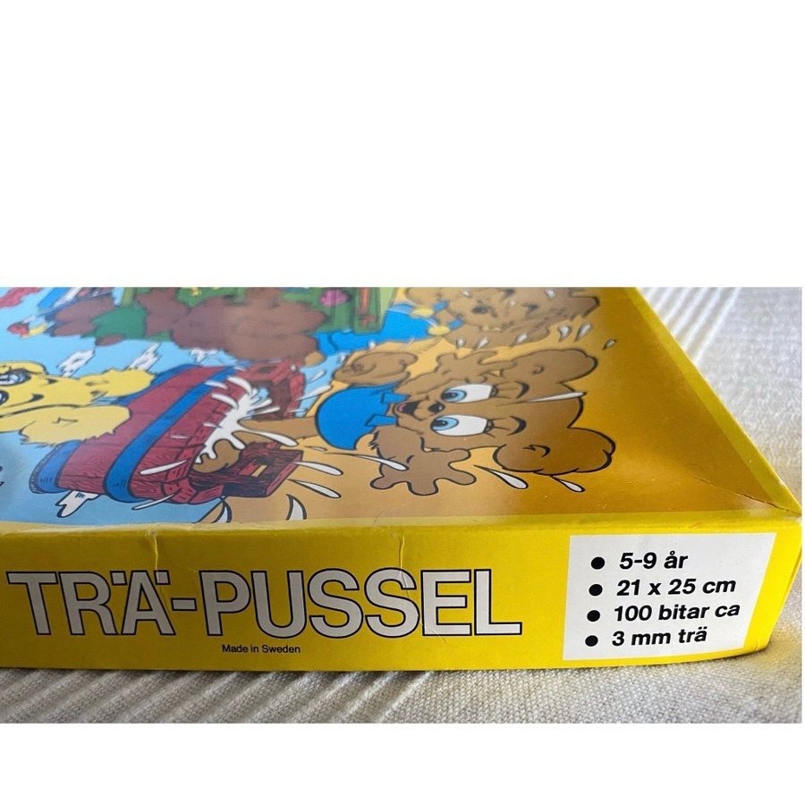 Träpussel från 80 talet , Bamse från Kärnan 100 bitar