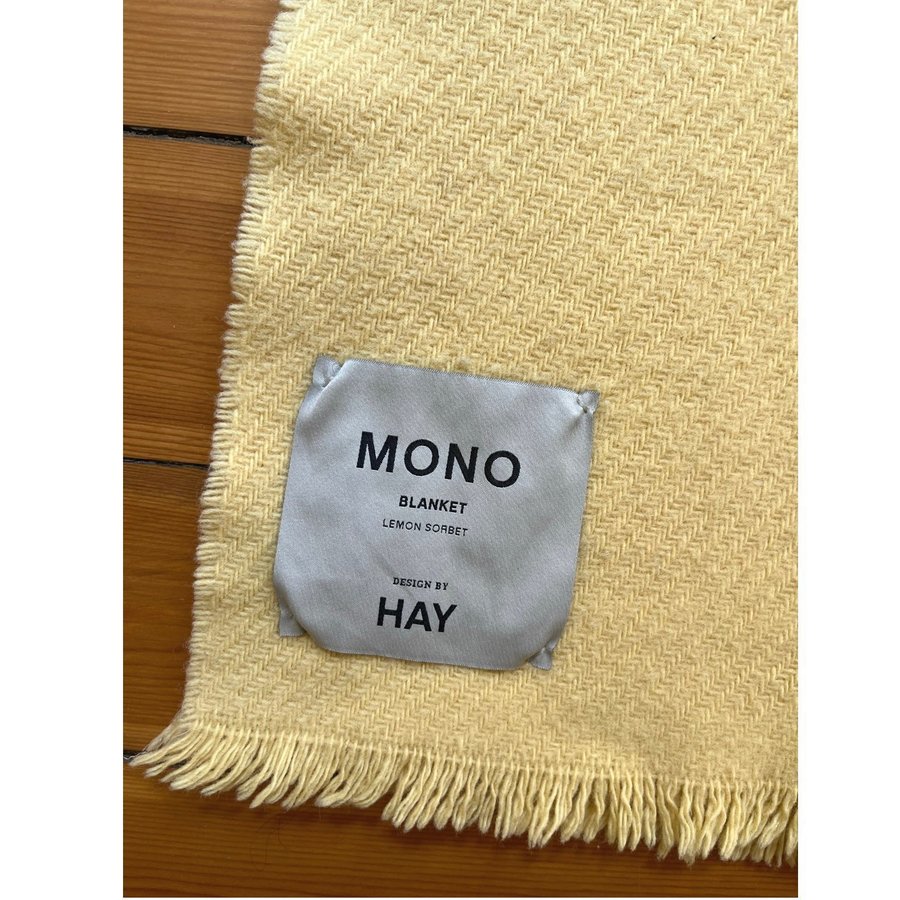 Mono Blanket Hay 100% Virgin Wool Lemon Sorbet