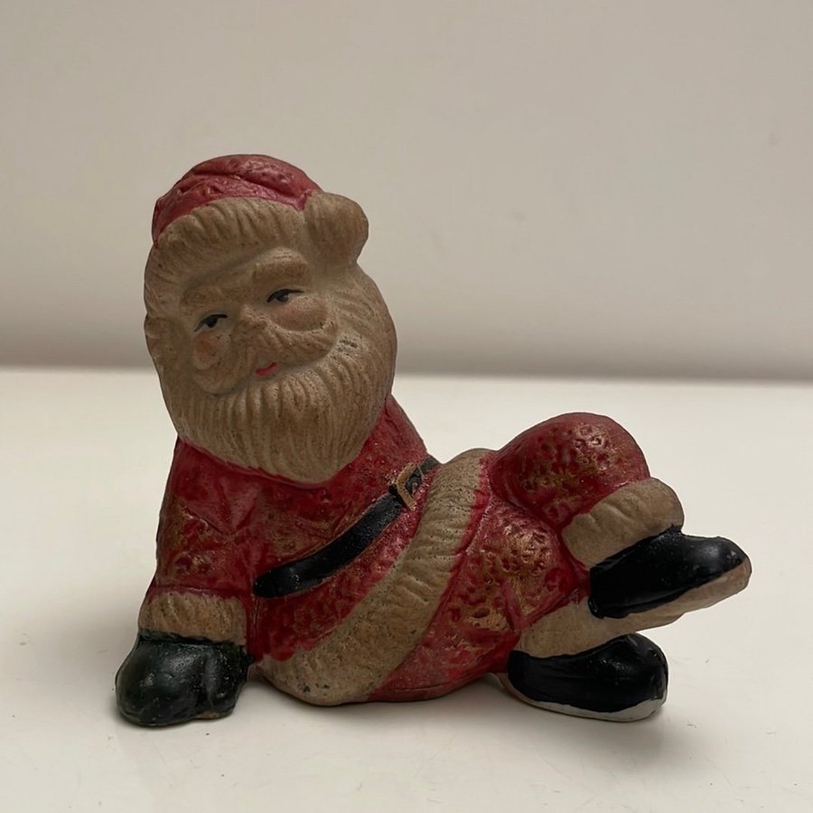 Vintage Jultomte Figur Jul Dekoration Tomte