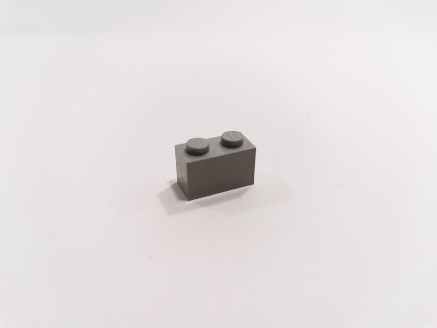 Lego - brick - bas - 1x2 - part 3004 - ljusgrå (bluish)