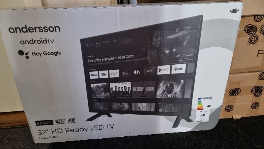 32" Smart LED-TV med Android  HD-upplösning