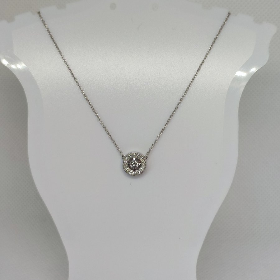 K18 Japan White Gold DIA Necklace (Branded) - D.220 Carat