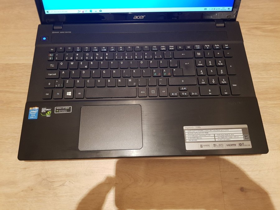 SpelMedia Laptop Asus 17"/i7/16GB/Nvidia/SSD+HDD