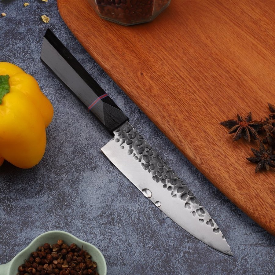 Japanese Petty Knife Blade 55 Inch Clad Steel Chef's Kitchen Knife