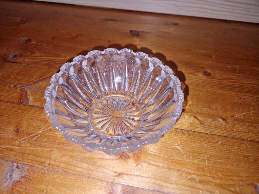 Glas skål vintage