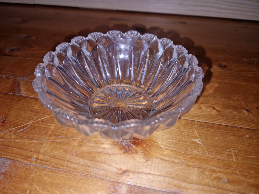 Glas skål vintage