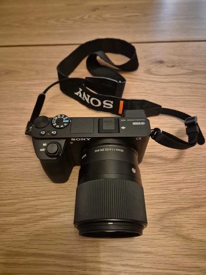 Sony a6500 med 30mm objektiv