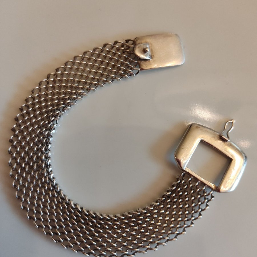 Silver armband i äkta