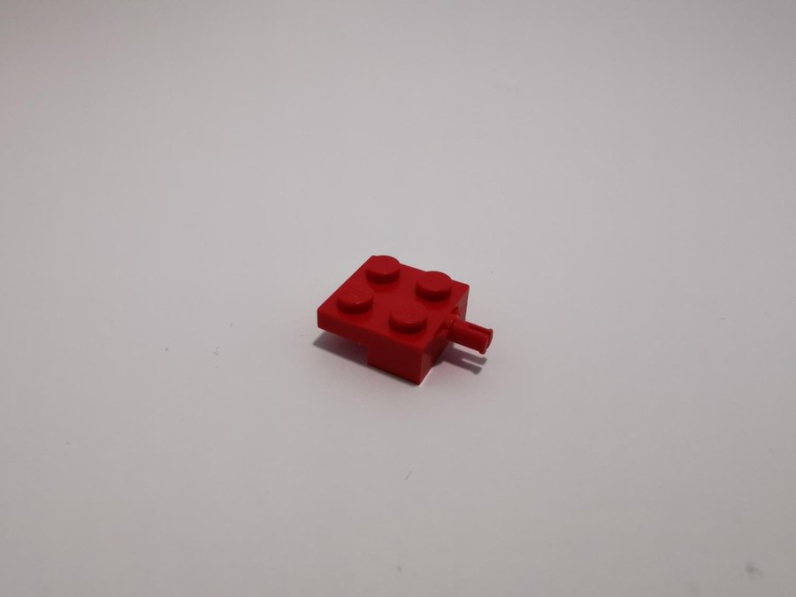 Lego - plate - mod - fäste - pin - 2x2 - part 4488 - röd