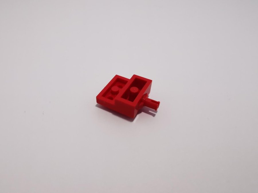 Lego - plate - mod - fäste - pin - 2x2 - part 4488 - röd