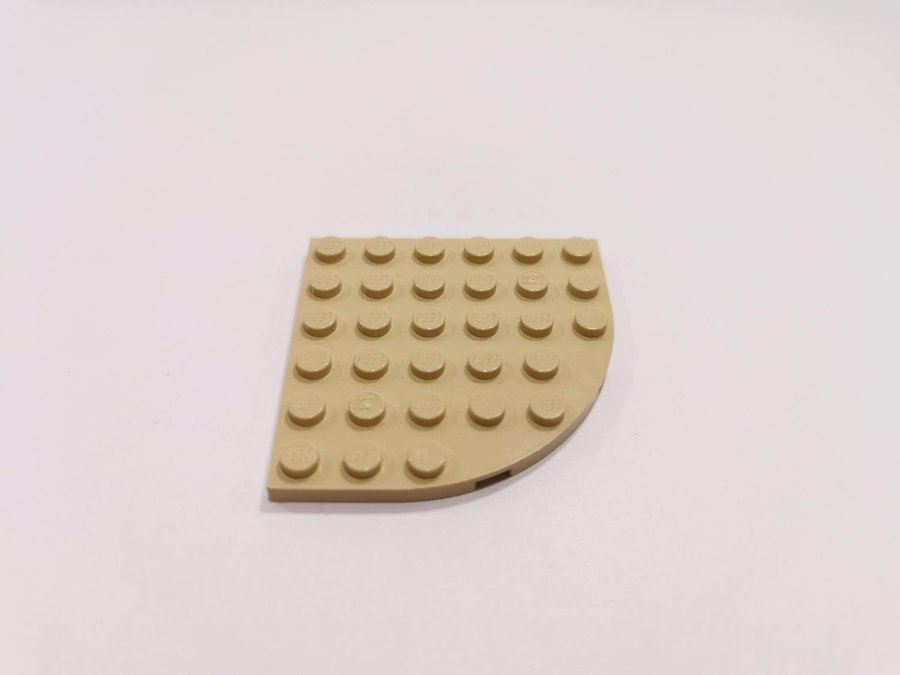 Lego - vinge - plate - hörn - 6x6 - part 6003 - ljus biege (tan)