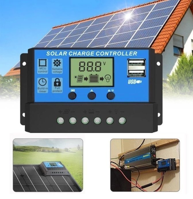 Nytt 30A Automatiska solkontroller Charge Controller