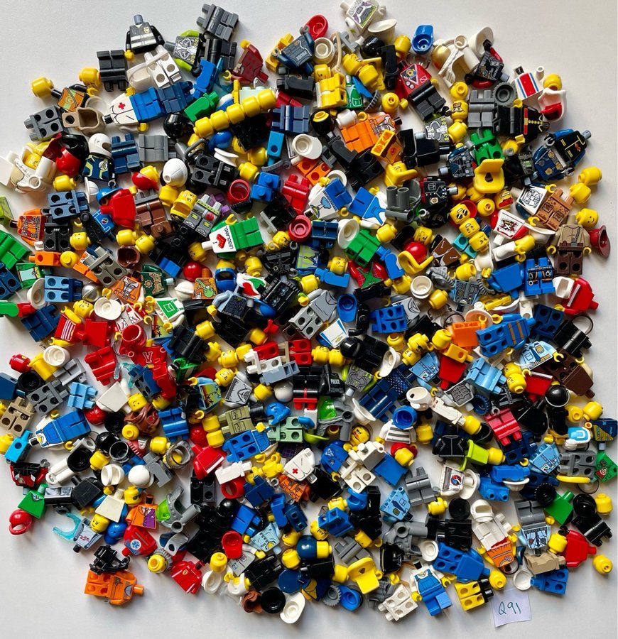 #Q91 ÄKTA LEGO 500g figurer minifigurer gubbar