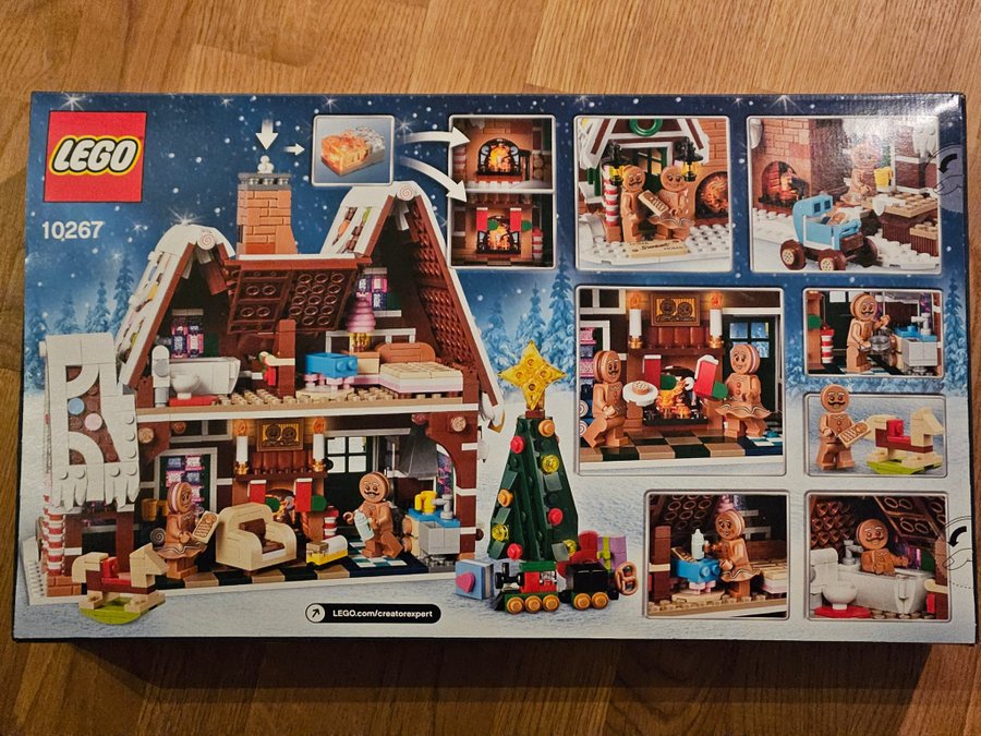 OÖPPNAD LEGO Creator Expert 10267 Pepparkakshus Julklapp