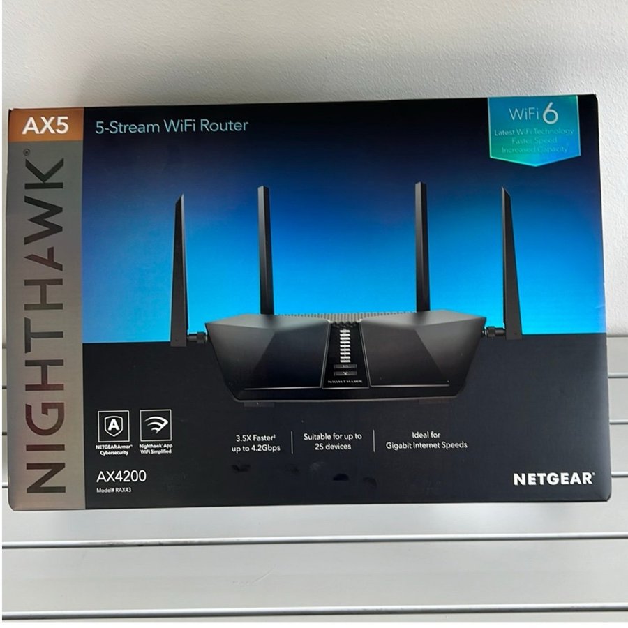 NETGEAR Nighthawk AX5/5-stream AX4200 WiFi 6 Router (RAX43)