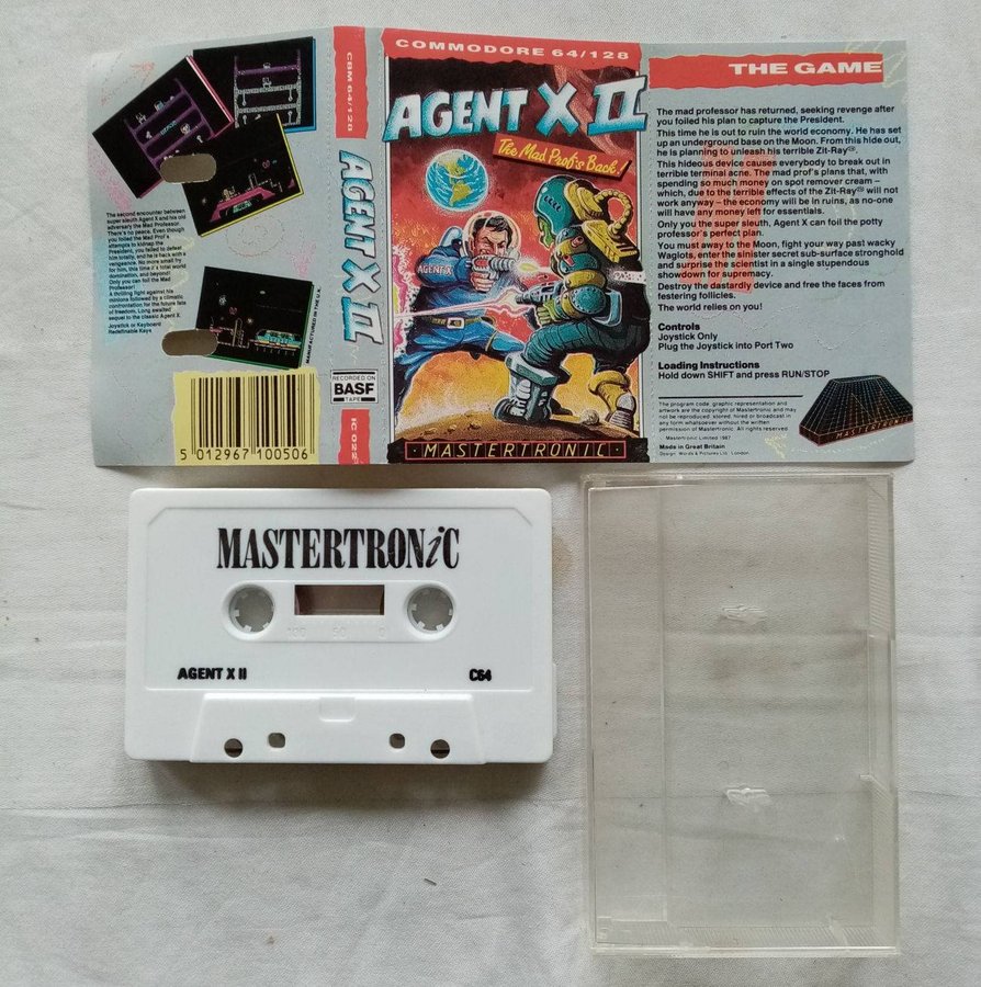 Agent X II - The Mad Prof's Back! (Mastertronic) - Commodore 64 / C64 Spel