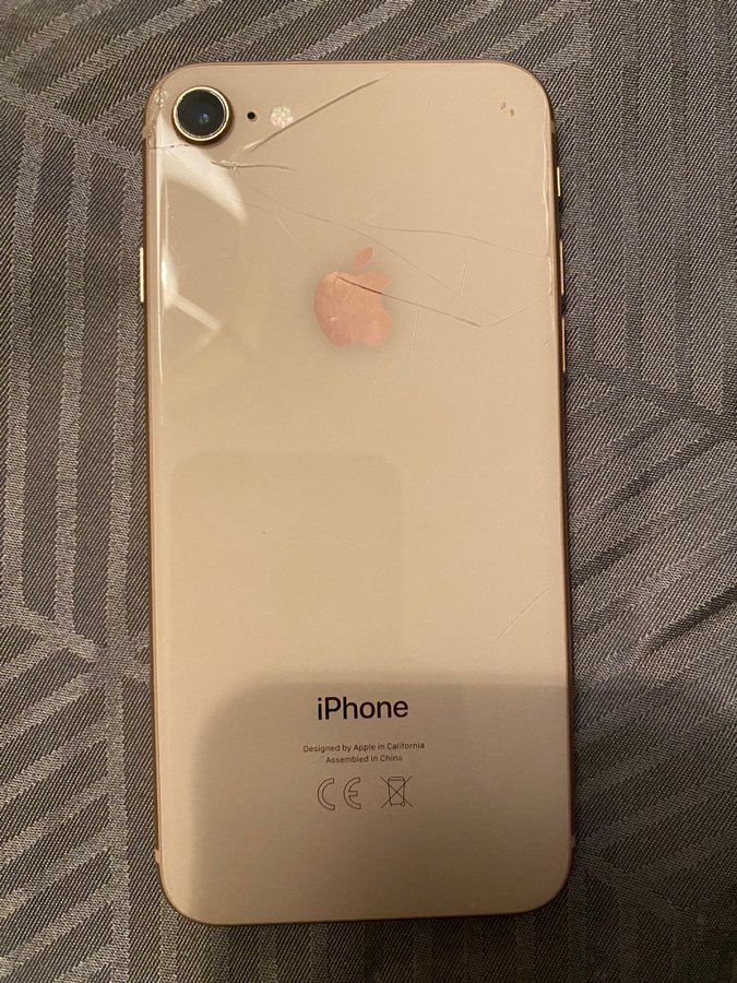 iPhone 8 Plus med laddare