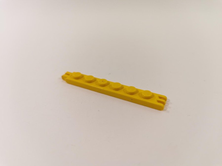 Lego - hinge - ledad - länk - 1x6 - part 4504 - gul