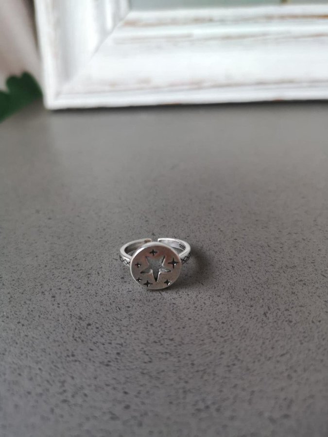 SILVER ring 925 stämpel pläterad