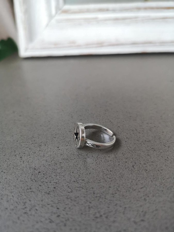 SILVER ring 925 stämpel pläterad