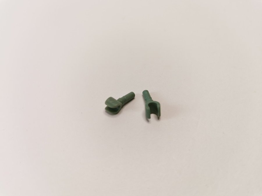 Lego - tillbehör - händer - hand - part 3820 - 2 st - grön (sand green)