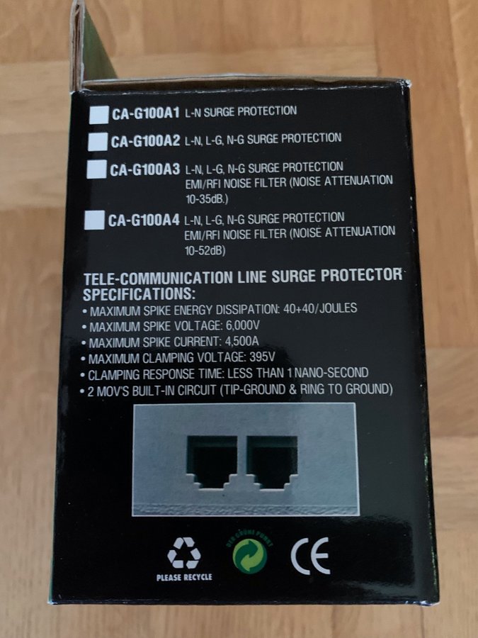 Åskskydd - Surge protector - överspänningsskydd - blixtskydd - NYTT