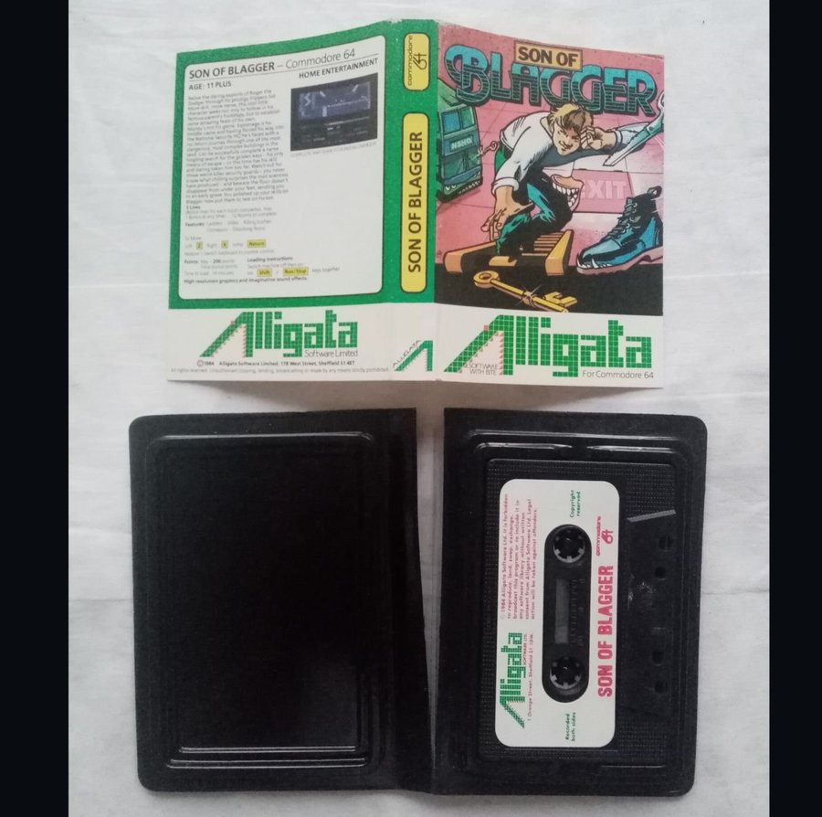 Son of Blagger (Alligata) ->TESTAD<- Commodore 64 / C64 Spel