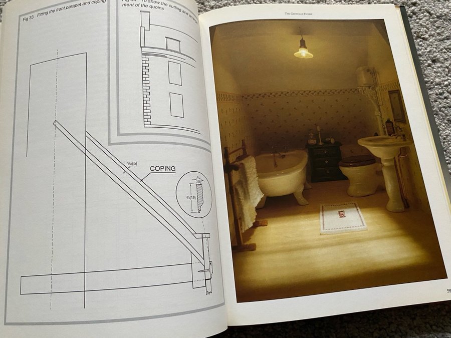 Making Dolls' Houses in 1/12 Scale, bog dukkehus, Bok dockhus , Bok dockskab