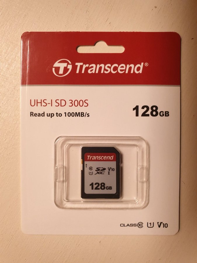 Transcend 300S - Flash-minneskort - 128 GB - Video Class V10/ UHS-I U3 / Class10