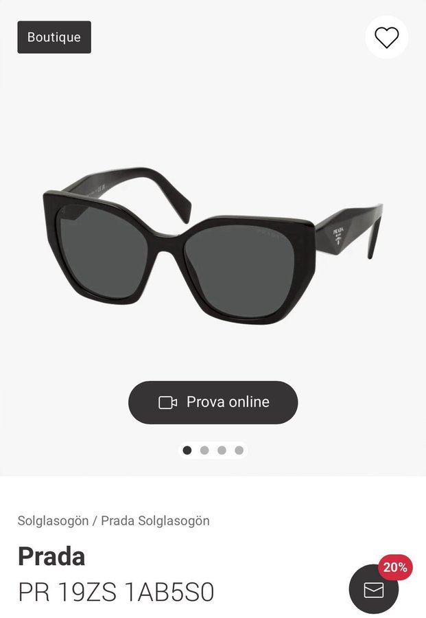 Prada Solglasögon PR 19ZS 1AB5S0