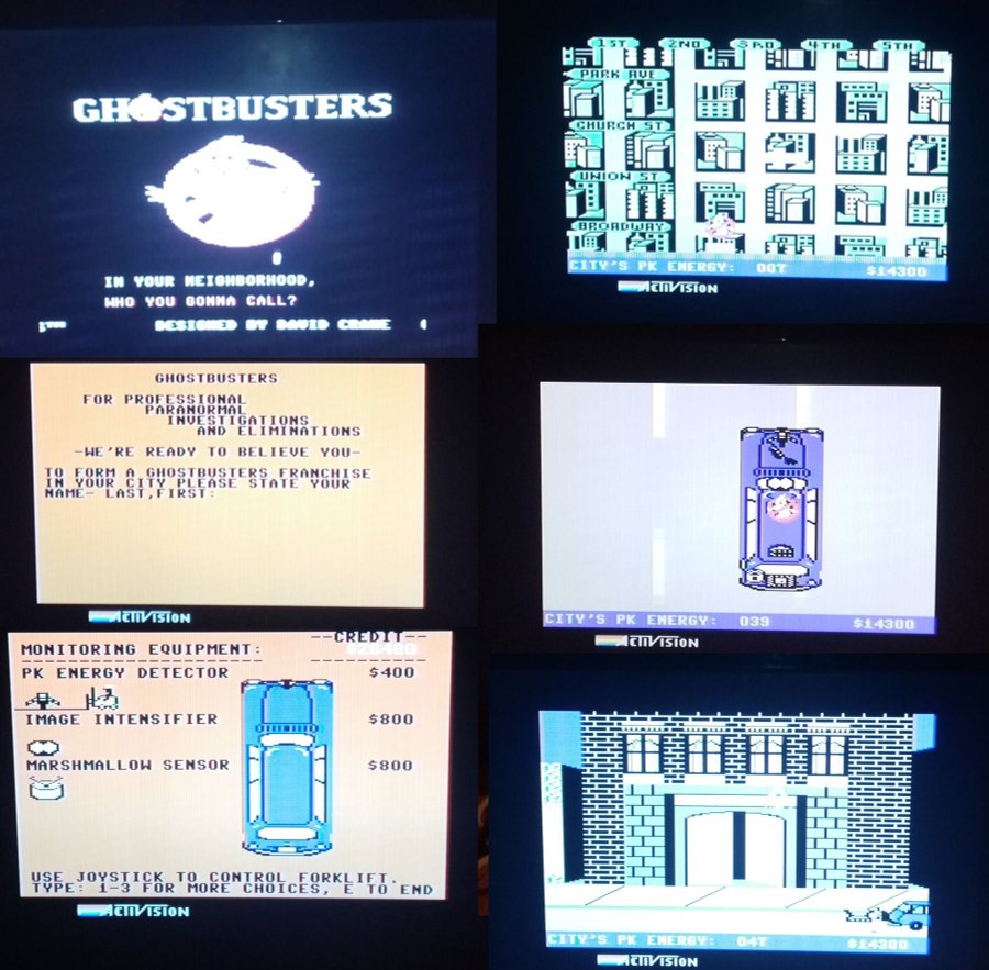 Ghostbusters (Activision) ->TESTAD<- Commodore 64 / C64 Spel