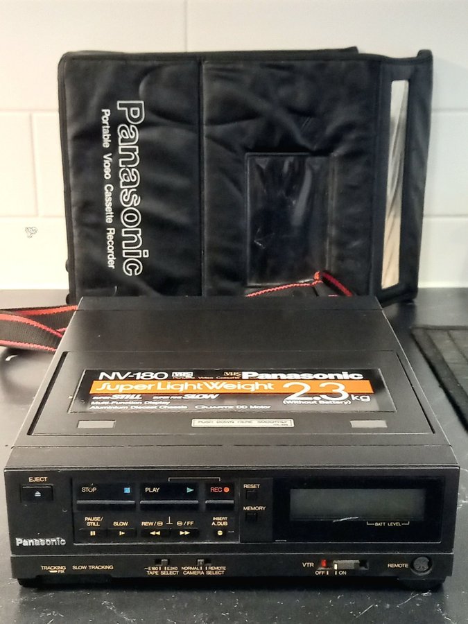 Vintage Panasonic NV-180 Portable VHS Video Recorder