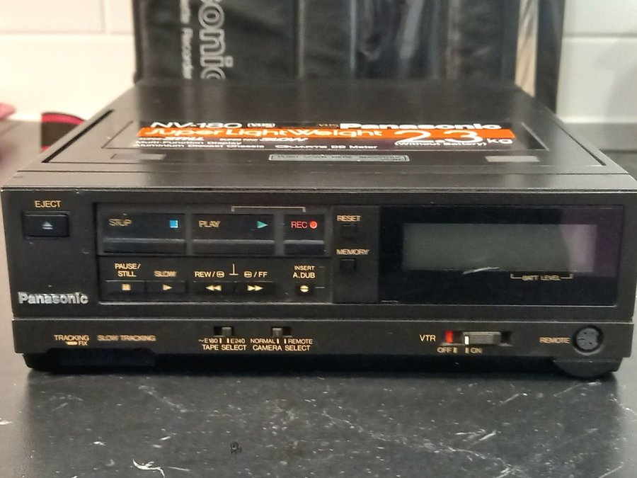 Vintage Panasonic NV-180 Portable VHS Video Recorder