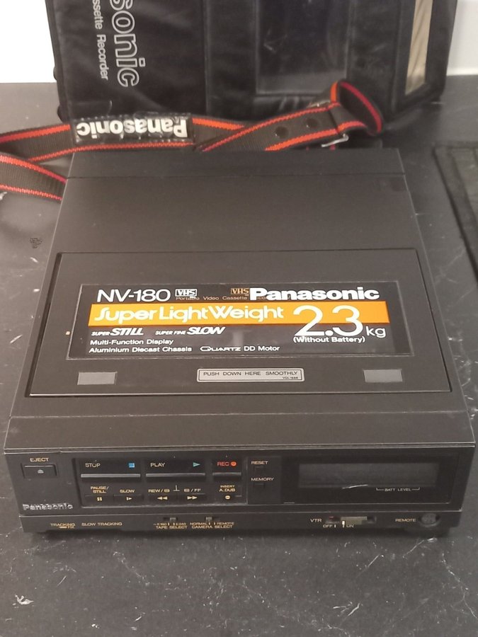 Vintage Panasonic NV-180 Portable VHS Video Recorder