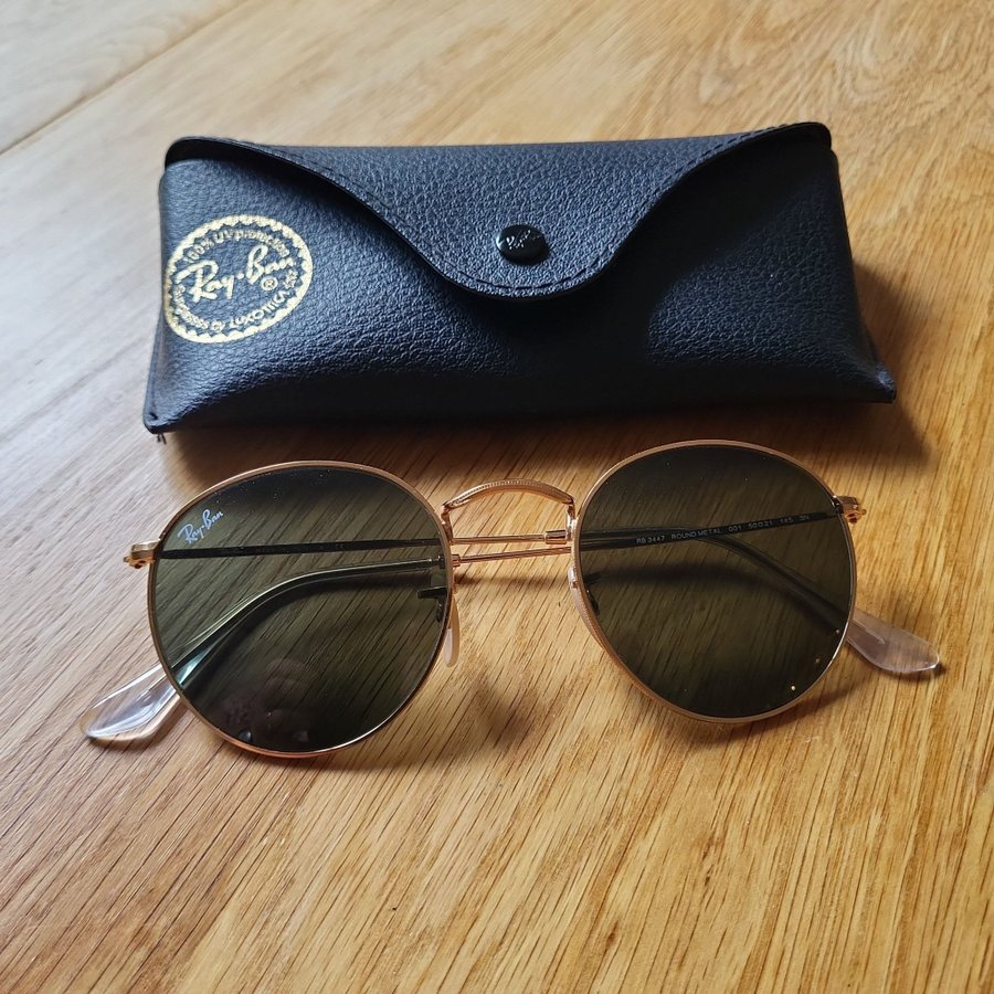 Ray-Ban Rund Metall Solglasögon